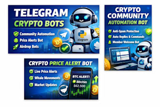 create a telegram bot for crypto community