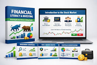 create a finance course content creation personal finance, stock market training