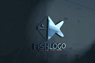 draw custom fish and fishing illustrations for merch, apparel, and logo