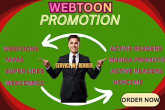 boost your webtoons reach with professional promotion