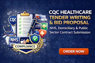 cqc tender proposal writing uk healthcare tender expert bid public sector help
