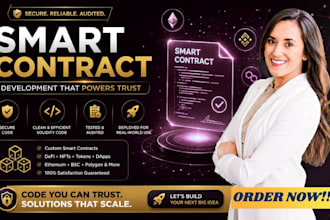 develop smart contract erc20 bep20 nft defi blockchain dapp