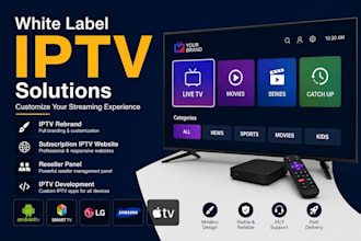 create white label streaming app for tivimate and ibo player