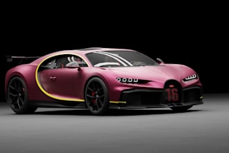 animate 3d car for fivem,gta,bugatti chiron,sport car interior,hypercar body kit