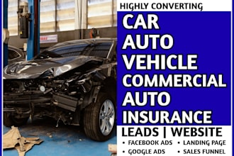 generate auto insurance car insurance vehicle insurance leads and website design