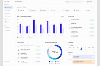 develop employee training and onboarding web app with ai learning system, hrs
