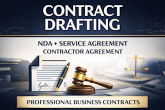 draft, review, and edit professional business contracts and legal agreements