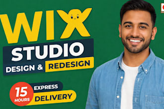 create professional wix website design, redesign and wix studio site