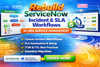 rebuild servicenow incident and sla workflows in jira service management
