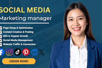 social media marketing manager social media manger social media content creator