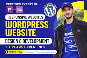 design and develop a professional wordpress website