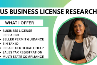 research US business licenses, permits, ein and seller permit