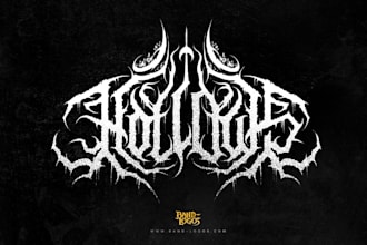 design rock, metal, progressive metalcore, hardcore and modern band logo