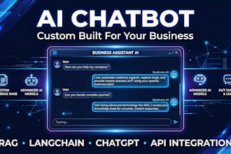 build a stunning ai chatbot and website for your business