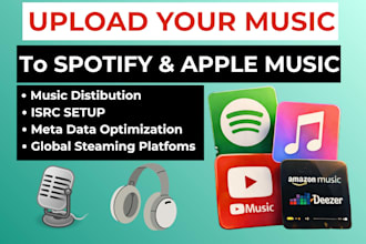 upload music to spotify apple music distribution isrc metadata release setup