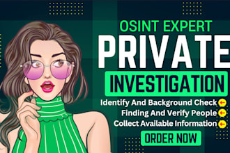 do osint investigation find someone background check social media people search