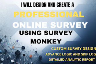 design and create a professional online survey using surveymonkey
