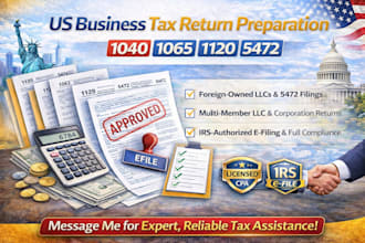 us business tax return preparation 1040 1065 1120 5472