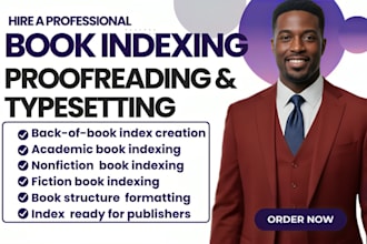 do back of index book formation book indexing  academic book fiction book editor