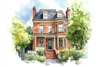 paint watercolor house portrait