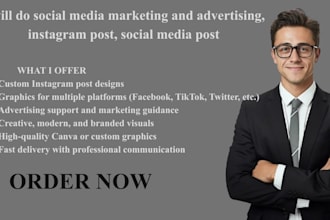 do social media marketing and advertising instagram post social media post