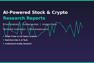 create an ai powered stock or crypto research report