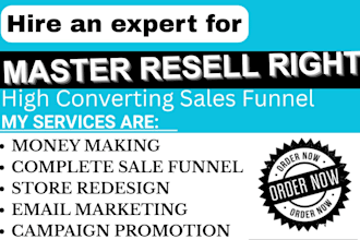 promote master resell rights course for passive income
