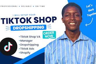 setup tiktok shop setup for tik tok shop manager and tiktok dropshipping