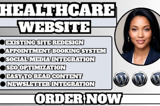 healthcare website, medical website, clinic website, doctor site, hospital site