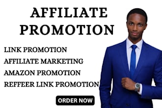 promote your click bank amazon, affiliate link or referral program or cpa offer