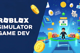 develop a roblox simulator game with scripts and full system