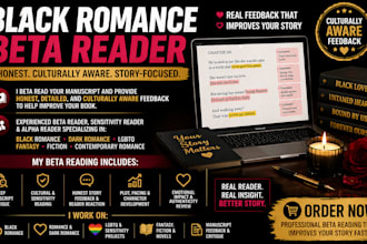 black romance beta reader sensitivity reader critique manuscript