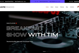 build your radio station website with live streaming player