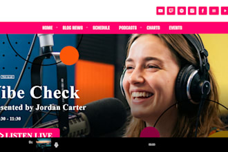 build online radio website, radio website, radio station website