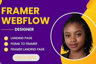 design a responsive and interactive website using framer and webflow