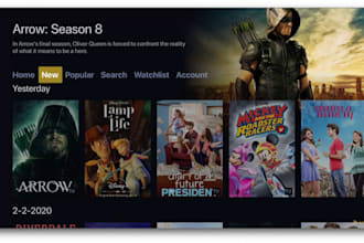 develop live tv app, ios app and samsung tv app with integration