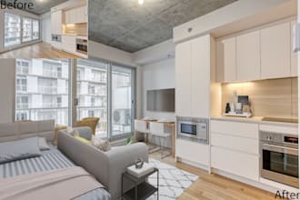 do realistic virtual staging for real estate photos