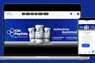 build fda compliant peptide website, peptide store, sarms website