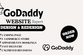 design and redesign godaddy website design develop godaddy