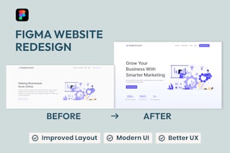 redesign your website UI in figma
