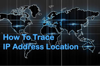 trace location , find IP , trace social media ,investigation, ip trace