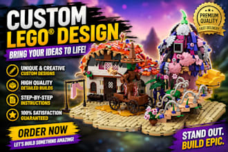 design custom lego architect style buildings and mocs