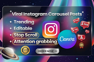 design viral instagram swipe posts in canva