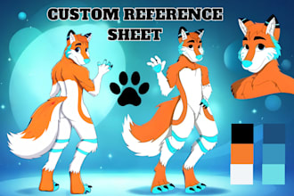 draw furry reference sheet nsfw anthro ref sheet oc fursona art furry ref sheet