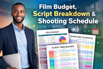create film budget, script breakdown, and shooting schedule using movie m
