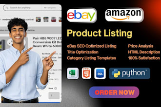 do ebay listing, ebay product listing, ebay SEO listing, listing optimization