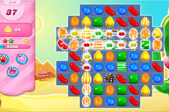 develop unity 2d mobile game, match 3 game candy crush style puzzle game