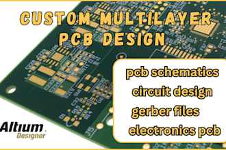 design custom multiplayer pcb schematics gerbers bom and kicad files