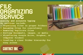 help you organize, rename, and restructure your digital files professionally