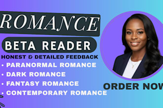 beta read contemporary dark romance fantasy novel and paranormal romance